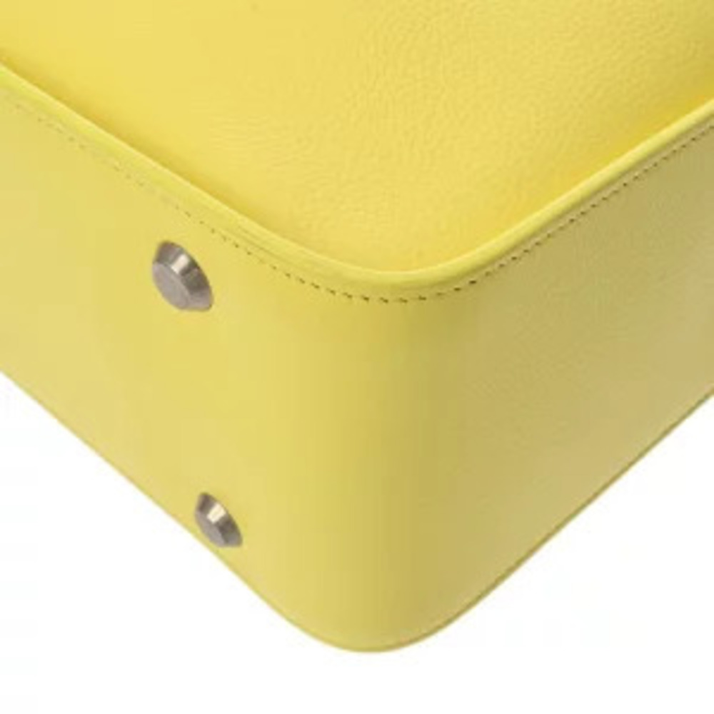 Balenciaga Tool North South Yellow Leather Handbag - Picture 8 of 9